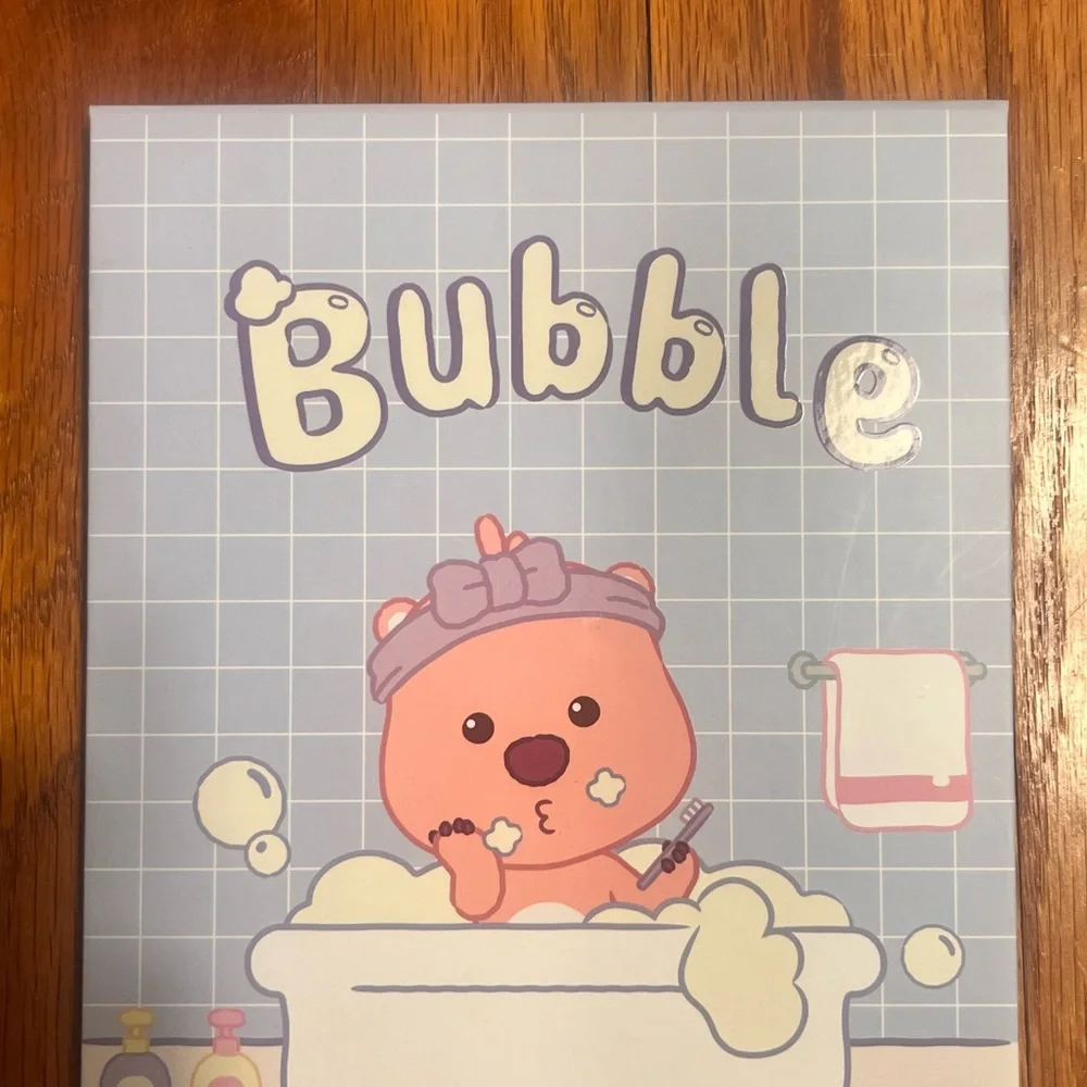 🍭3/$15 Miniso Kawaii Pastel Pink Bear Shower Print Mirror